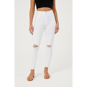 REFUGEE White Frayed Hem Distressed Jeans Womens‎ Size 12